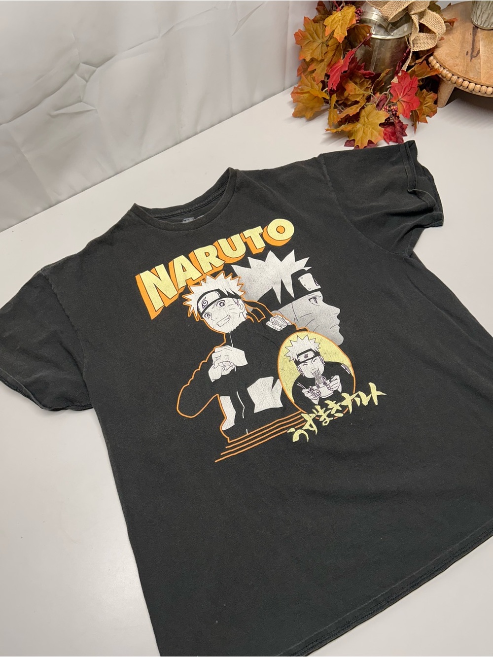 -Naruto Graphic T shirt Black